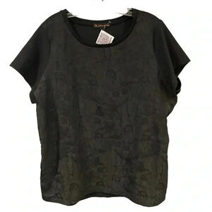 Love & Legend  Floral Shirt Black Size 2X